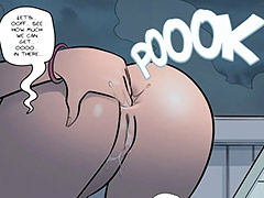 Extreme close-up of Dannie Mae's cute-ass-hell butthole for you dirty fuckers - Bubble Butt Princess 4 by jab comix